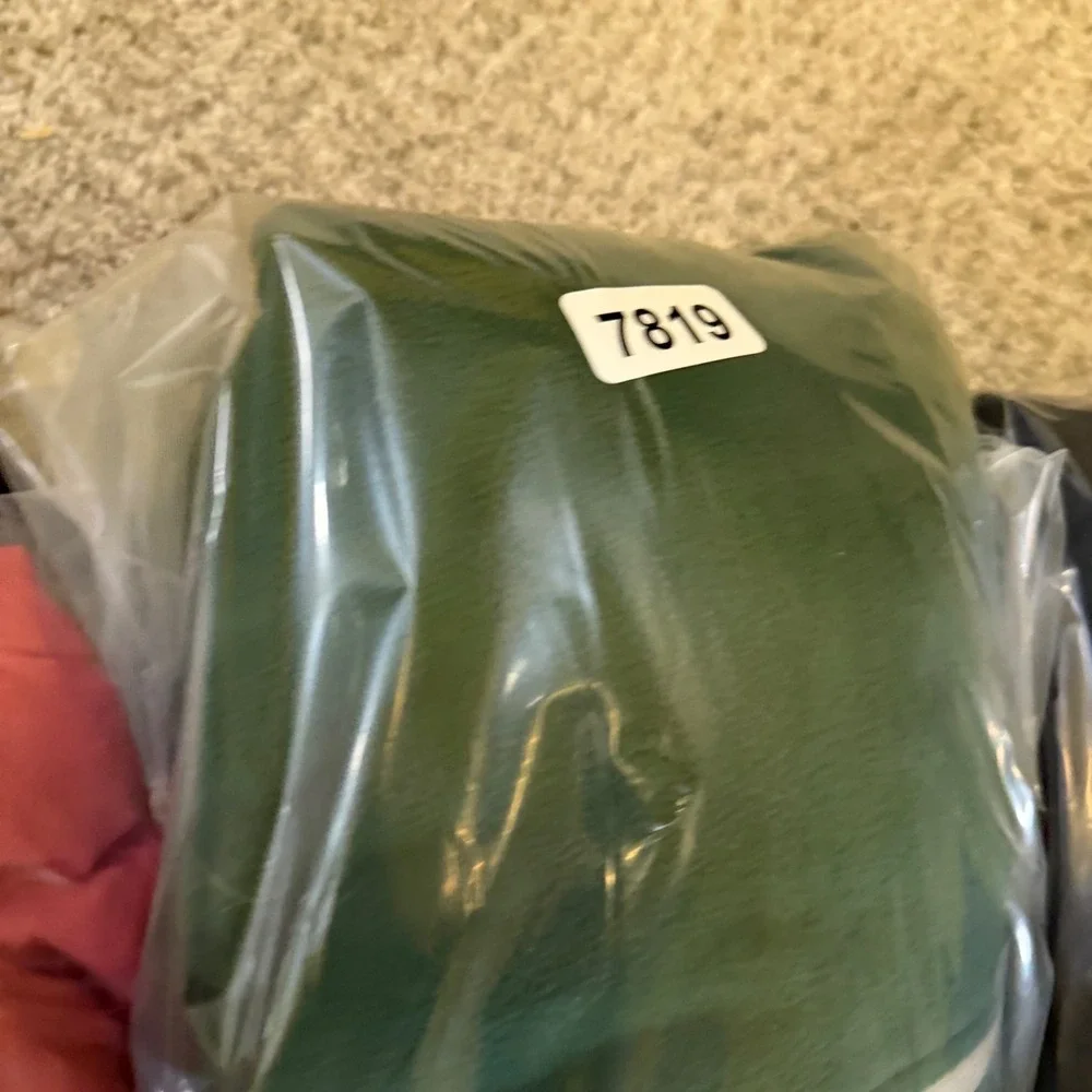 Columbia Mens Full Zip Fleece Jacket Green Mock Neck Pocket Size Medium 7819